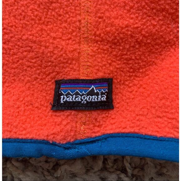 Patagonia orange Fleece Neck Gaiter Balaclava WINTER adult O/S - Picture 2 of 4